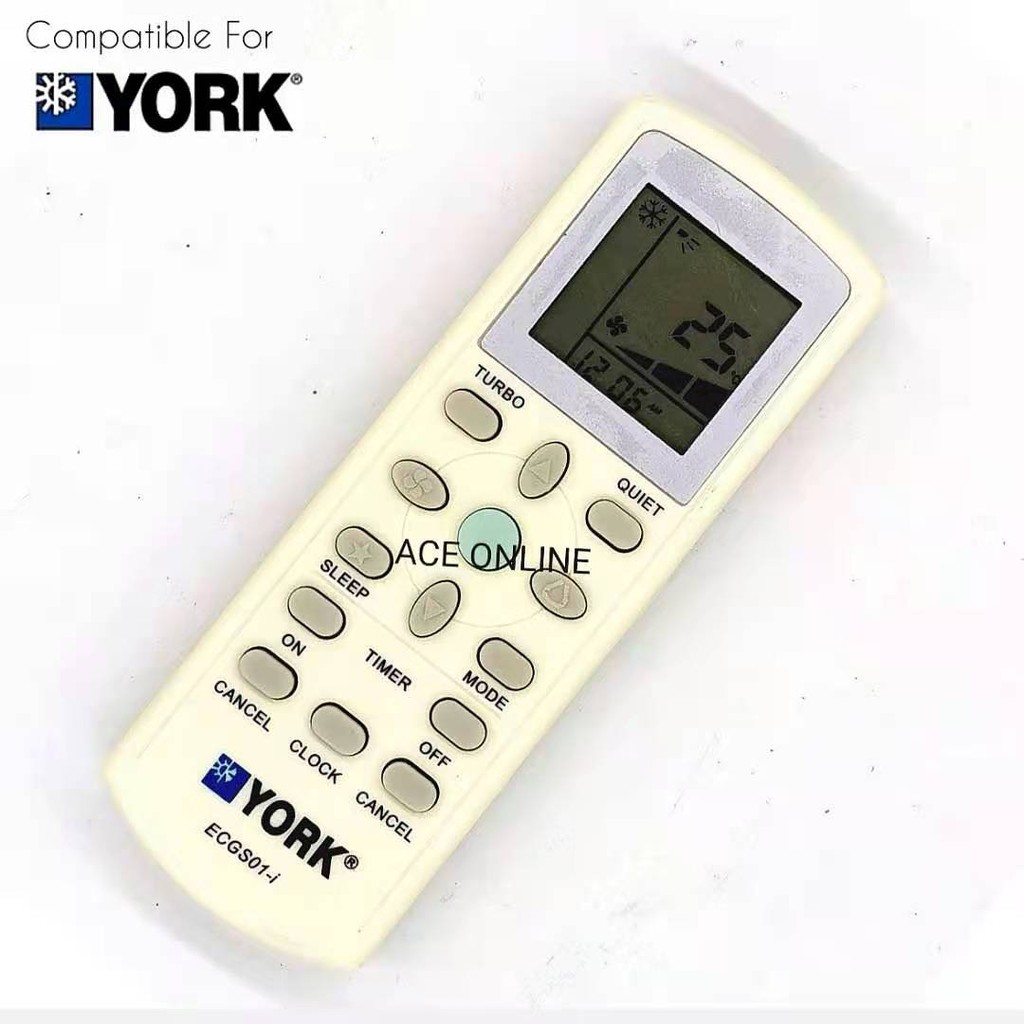 YORK AIR CONDITIONER REMOTE CONTROL (ECGS01i) Shopee Malaysia
