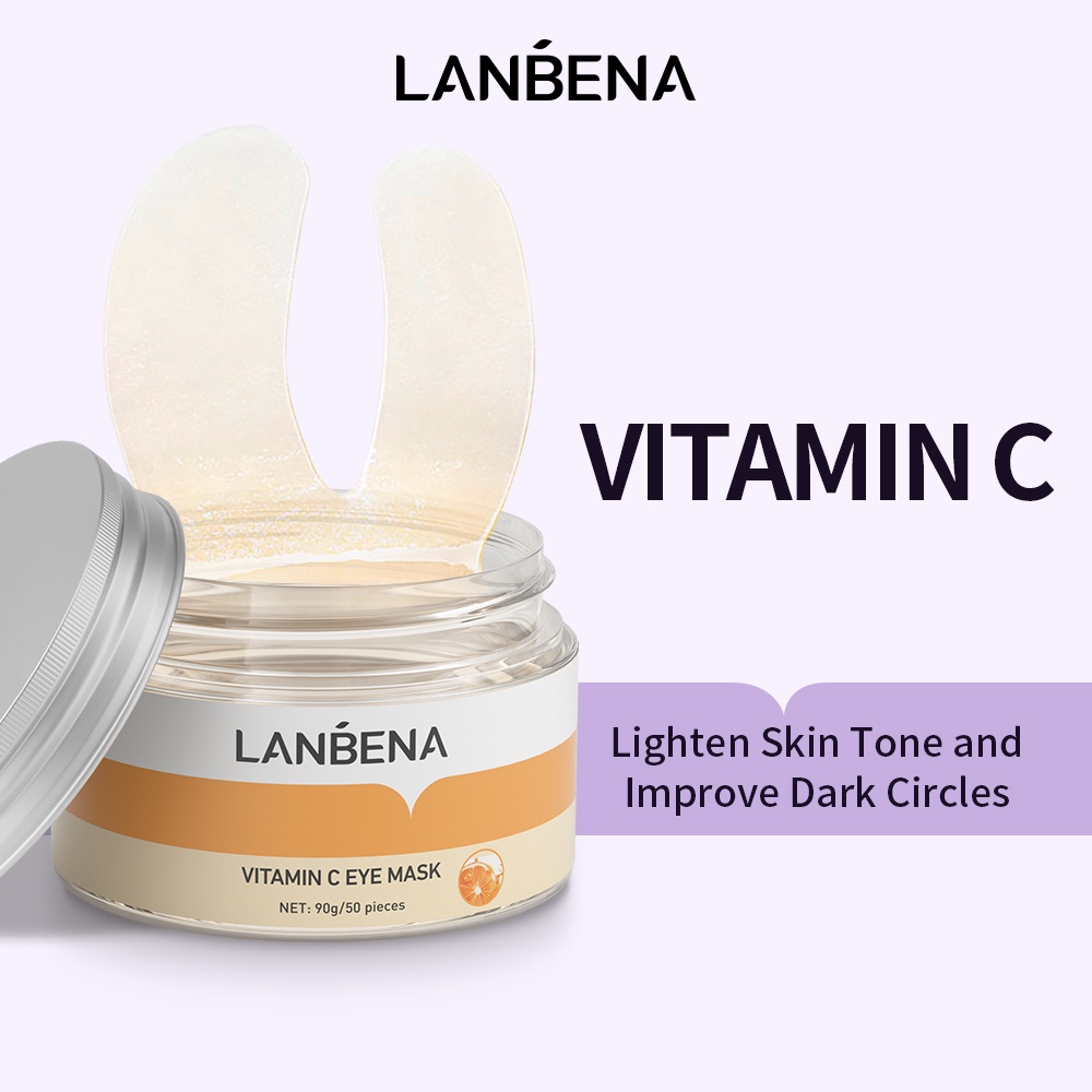 LANBENA Vitamin C Eye Mask Improve Dark Circles Remove Eye Bag Brighten