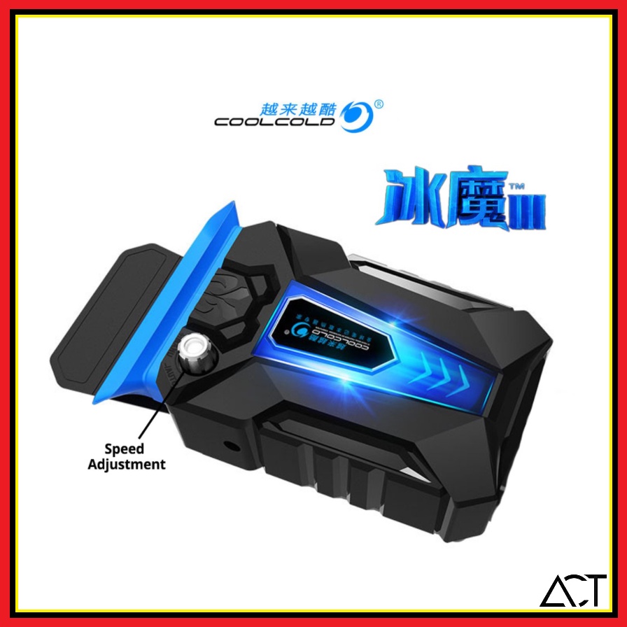 COOLCOLD Ice Magic 3 Portable Laptop USB Cooling Fan Air Cooler Speed