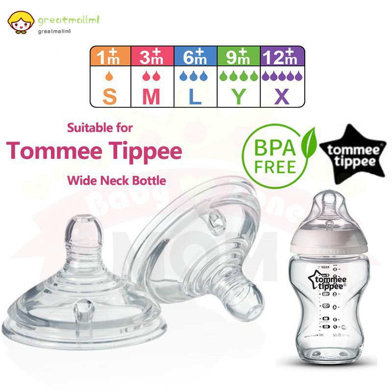 Gm Tommee Tippee Puting Teat Nipple Baby For Tommee Tippee