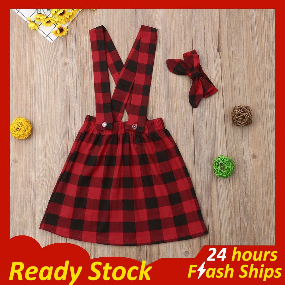 suspender dress for baby girl