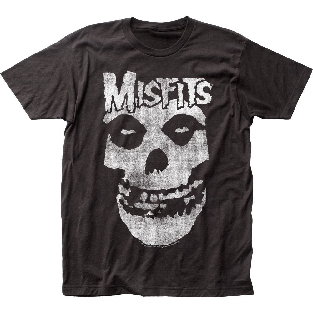 Big Discount The Misfits Distressed Fiend Skull Print Wear Fashion Clothing