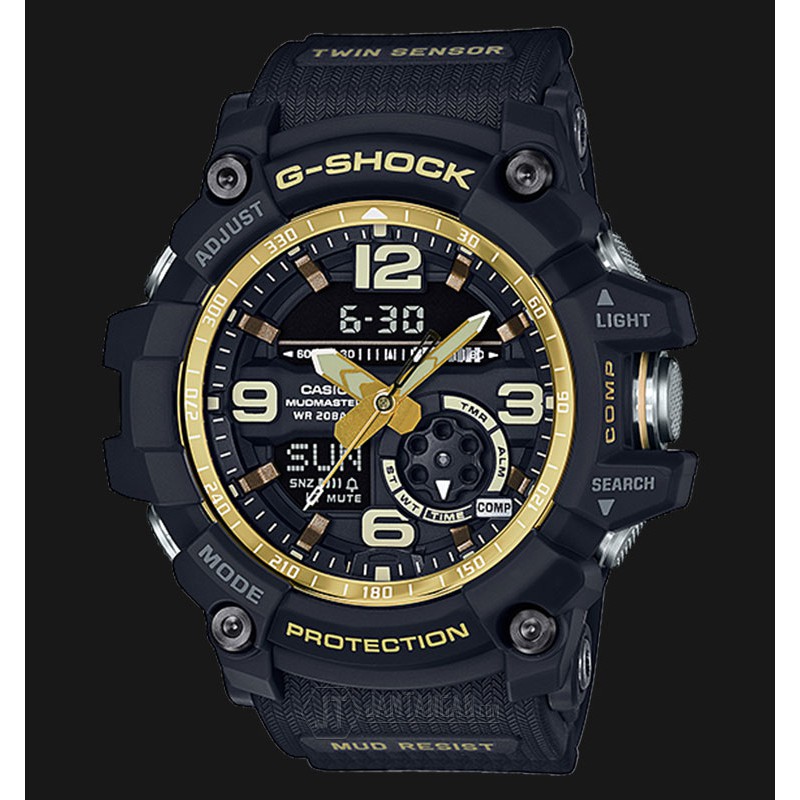 g shock mudmaster black and gold