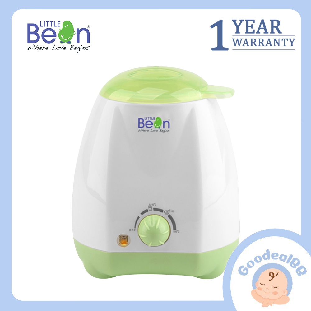 Little Bean Home Baby Bottle Warmer, Sanitize Pacifiers, Warms Milk