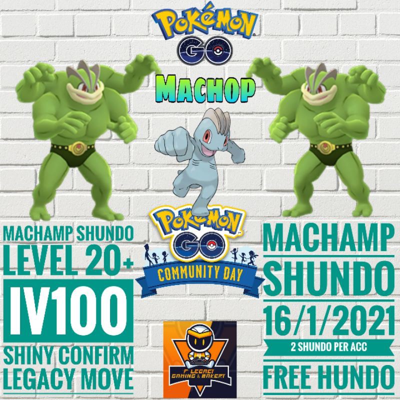 Pokemon Go Shundo Machop Community Day Shopee Malaysia