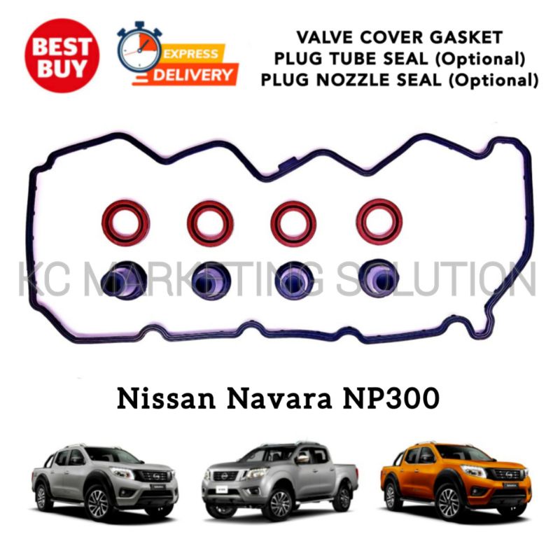 Valve Cover Gasket + Nozzle Seal & Plug Seal Nissan Navara 2.5 NP300