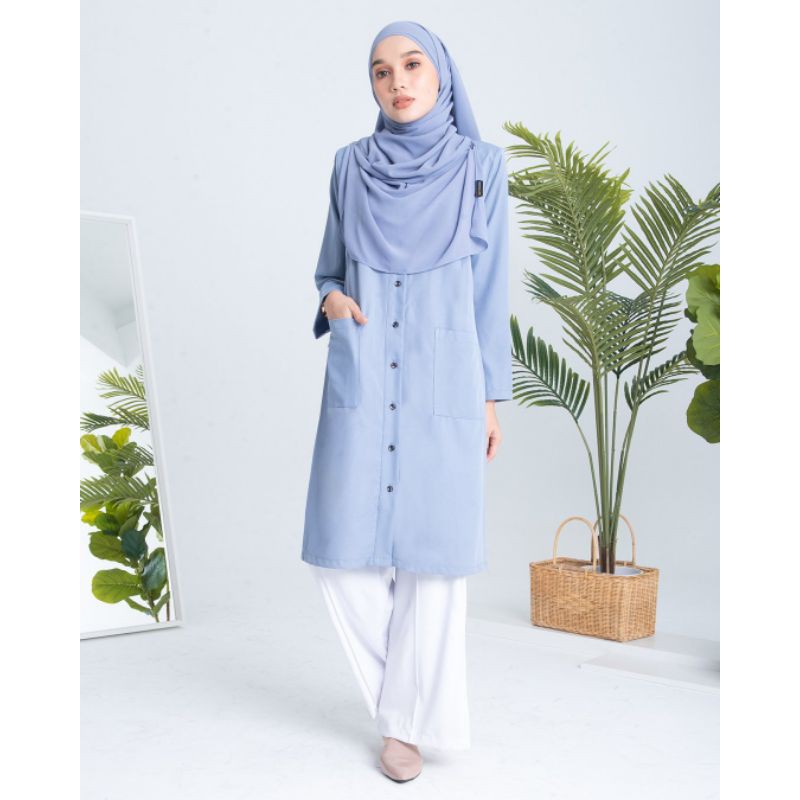 Tunic Raylaa Carolina Blue (New) | Shopee Malaysia