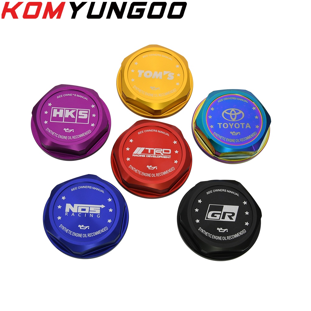 Aluminium Car Engine Oil Cap Oil Tank Cap For TOYOTA Oil Filler Caps Auto Racing Modified Covers