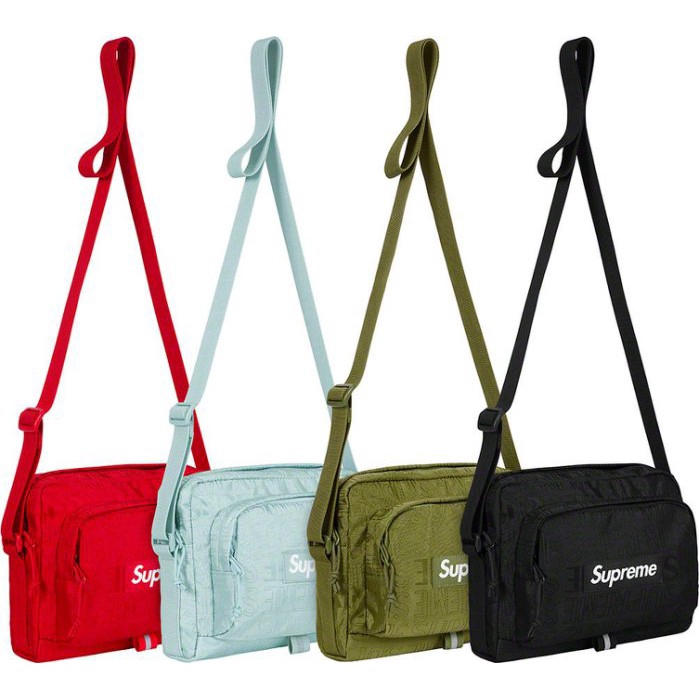 supreme shoulder bag green