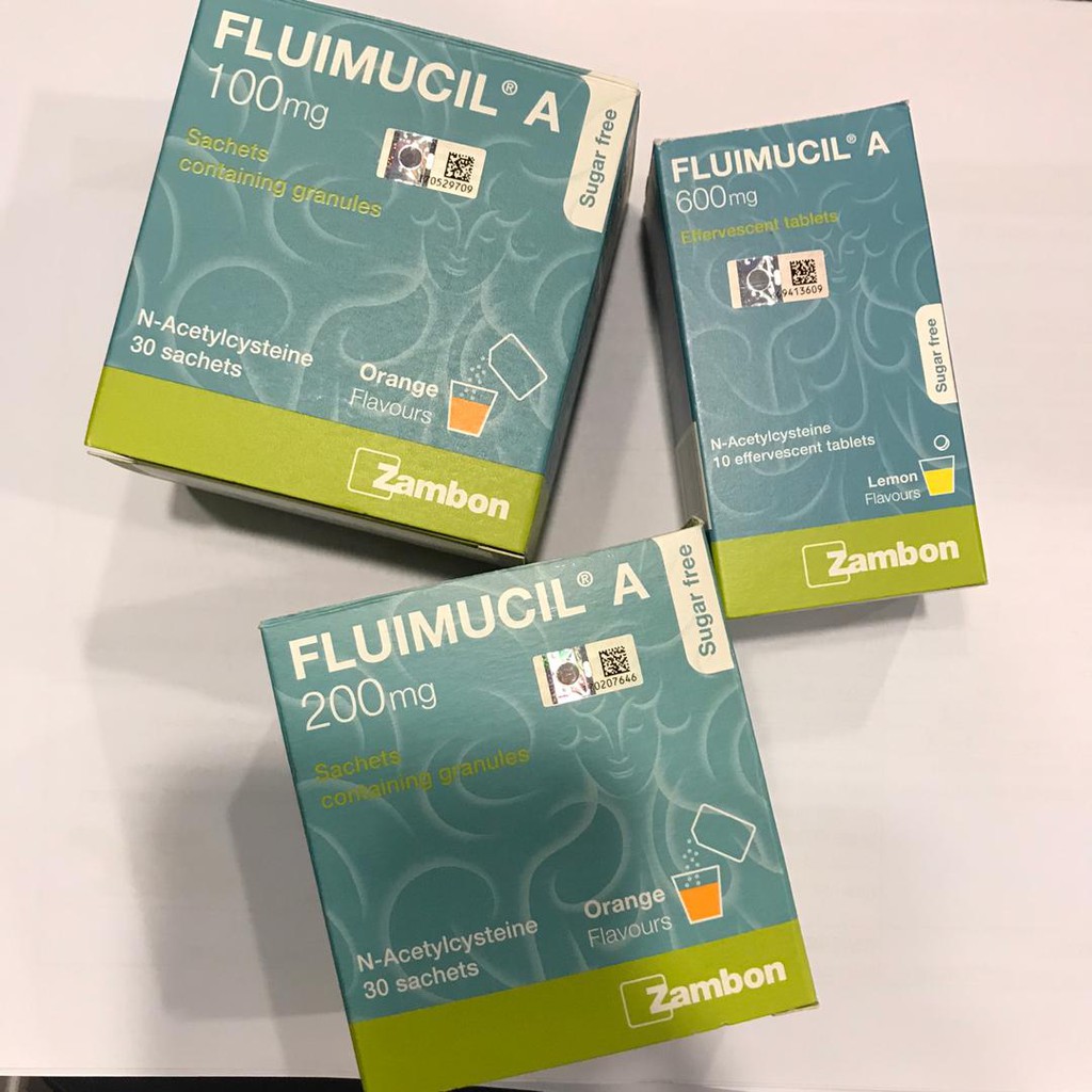 FLUIMUCIL A 100MG / 200MG / 600MG one box | Shopee Malaysia