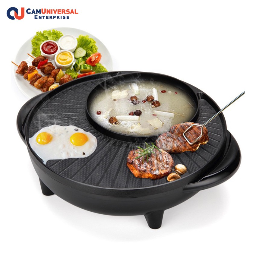 CLEARANCE Malaysia 3 Pin Plug Steamboat with BBQ