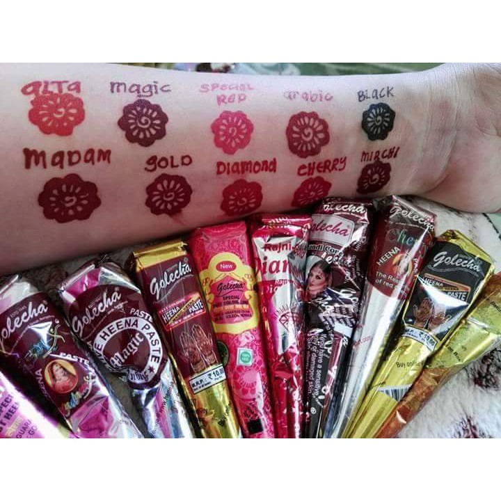 Golecha Henna Cone Cherry Merah 12 Pcs Wikie Cloud Golecha Henna Cone Cherry Merah 12 Pcs Wikie Cloud