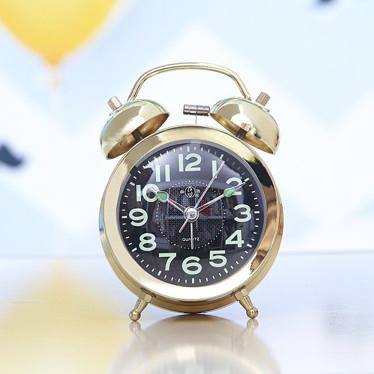 Jam Penggera Logam Malas Bercahaya Super Kuat Bunyi Penggera Di Tepi Katil Pelajar Bisu Kreatif Jam Loceng Mekanikal Retro Jam Penggera Shopee Malaysia