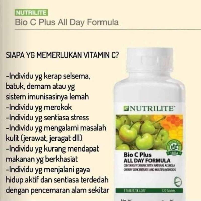 Nutrilite Bio C Plus Amway 60capsules | Shopee Malaysia