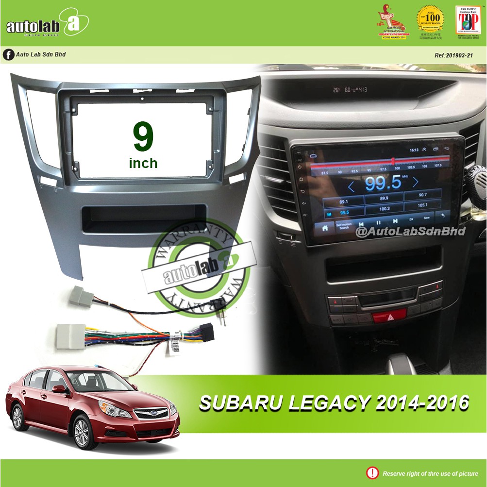 Android Player Casing 9" Subaru Legacy 2014-2016 (with Socket Nissan & Antenna Join)