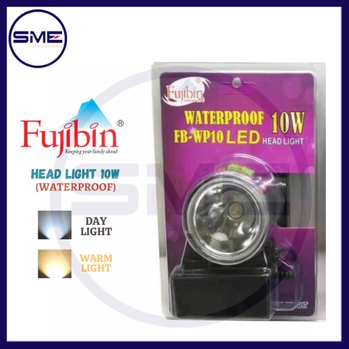 [Original] 10W WATERPROOF Fujibin High Power Rechargeable LED Head Lamp ...