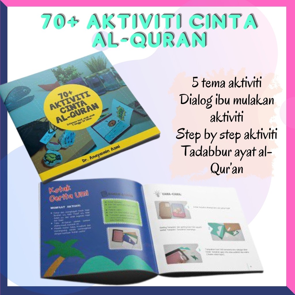 Buku 70 Aktiviti Cinta Al Quran By Dr Anayasmin Shopee Malaysia