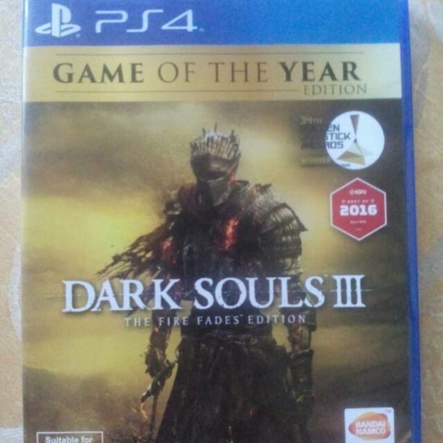 Dark Souls 3 Fire Fades Edition Ps4