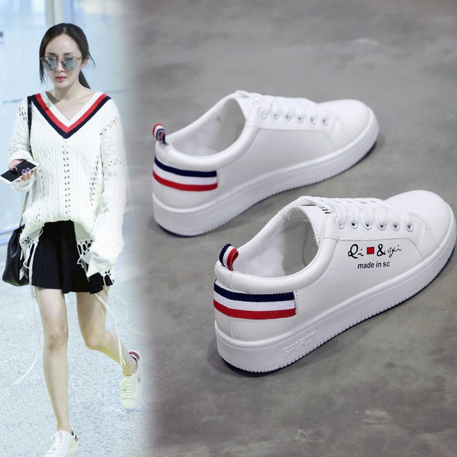 Korean white shoes casual shoes canvas shoes PU waterproof shoes Korean white shoes casual shoes canvas shoes PU waterproof shoes