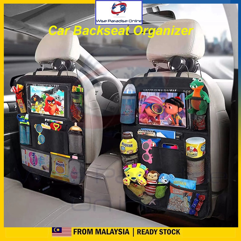 Car Seat Back Organizer Multi-Pocket Storage Bag Tablet Holder High Quality Premium Oxford Fabric (CAR SEAT ORGANIZER)