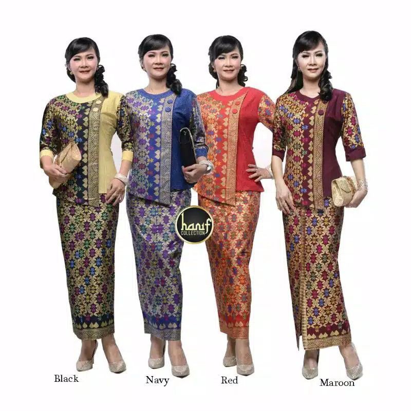 Takashimaya Long Batik Stewardess Kebaya | Baju Kebaya Pramugari Batik ...