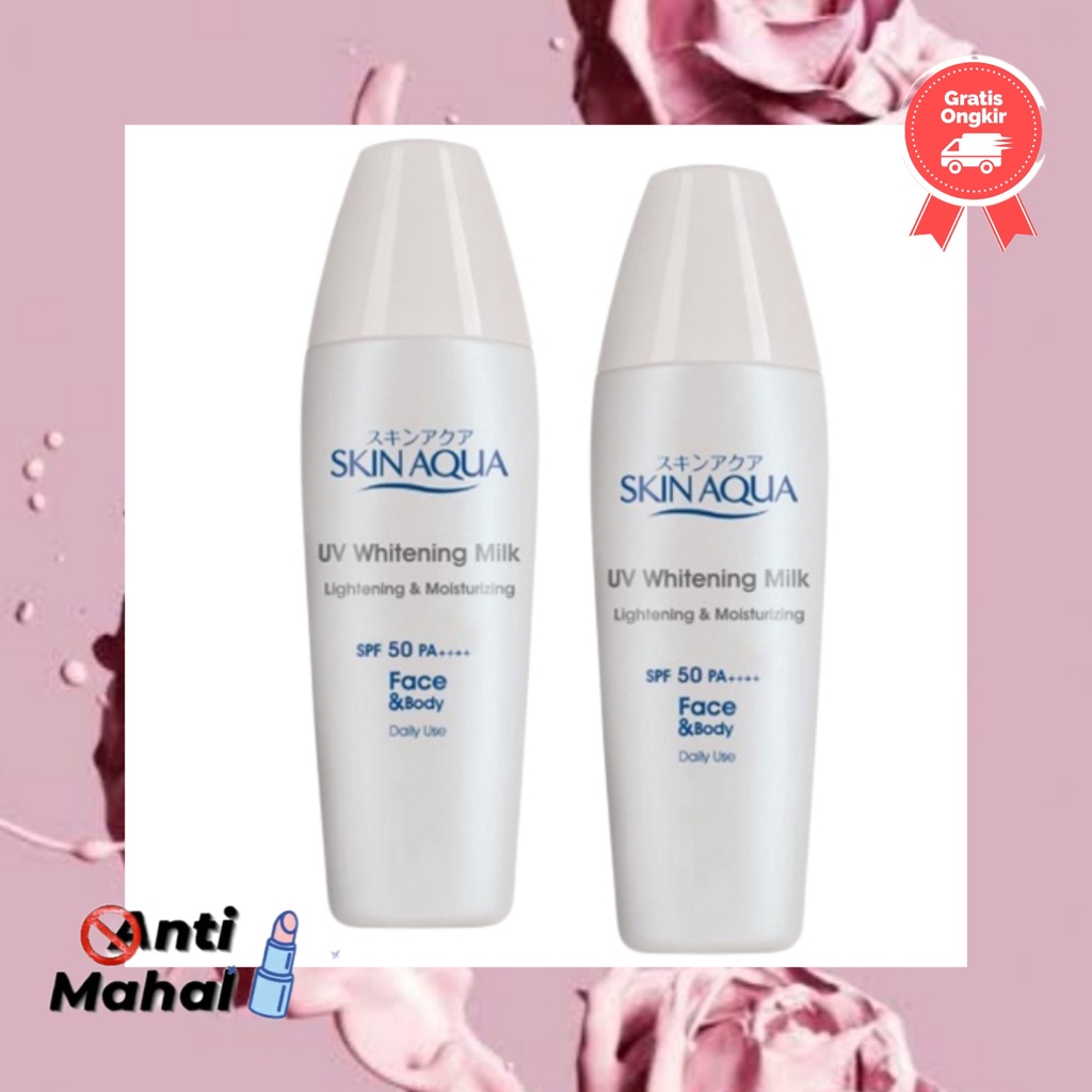 Skin AQUA UV Whitening Milk 40gr SPF 50 PA++ Anti_Mahal | Shopee Malaysia