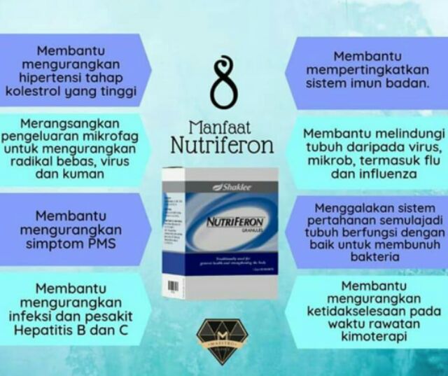Ready Stock New Packaging Nutriferon Granules Melindungi Sistem Pertahanan Badan Shopee Malaysia