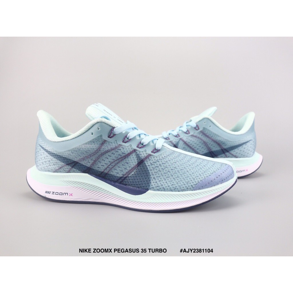 nike 2019 zoomx pegasus 35 turbo blue running shoes