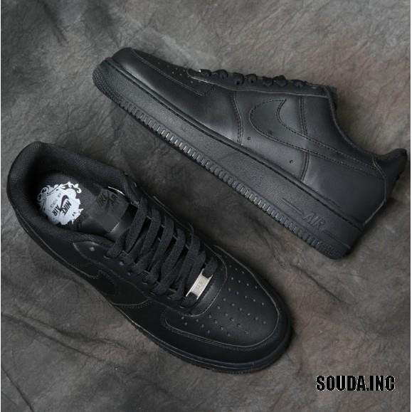 all black nike air force ones