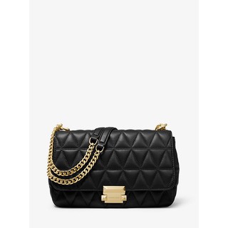 michael michael kors sloan small floral quilted leather shoulder bag