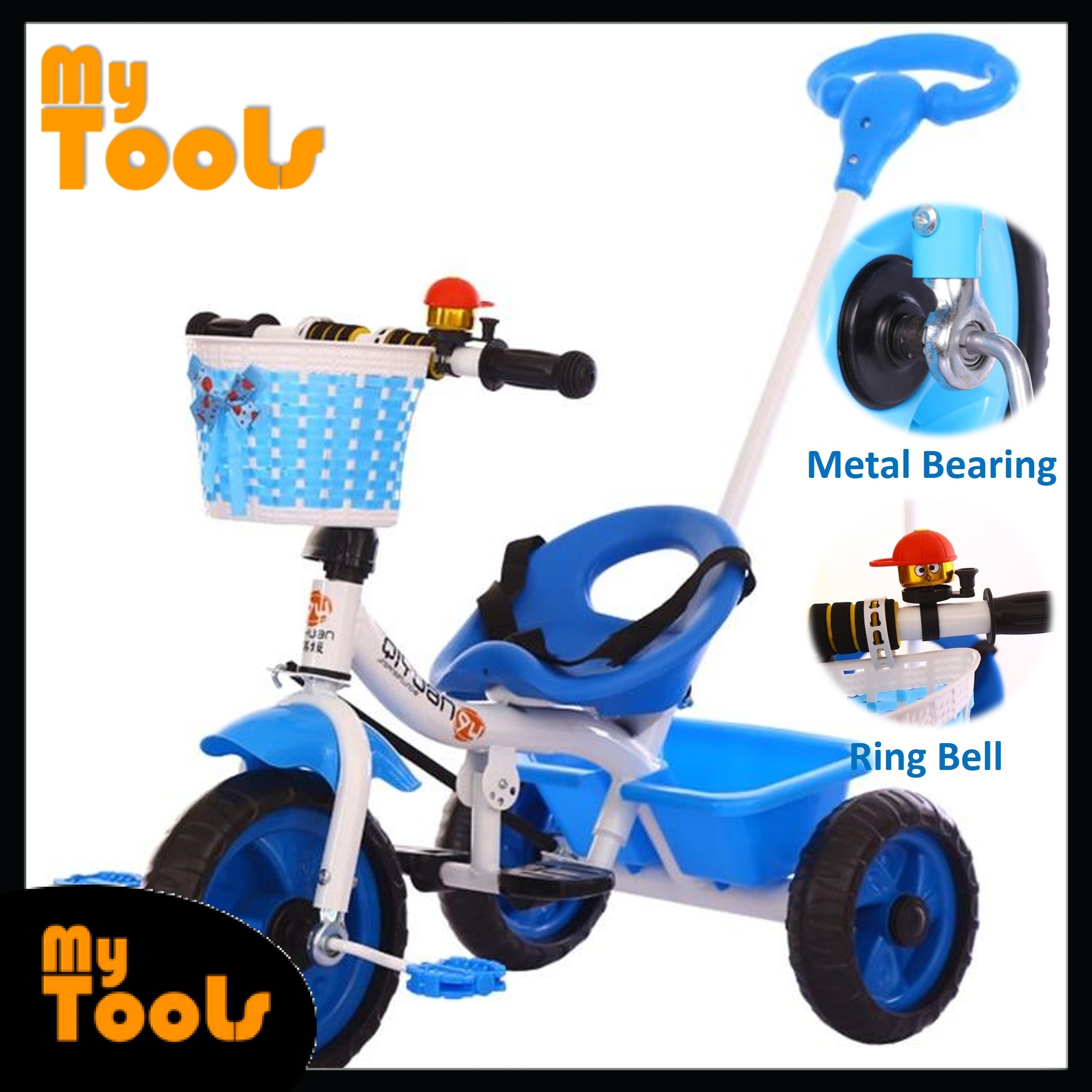 blue tricycle