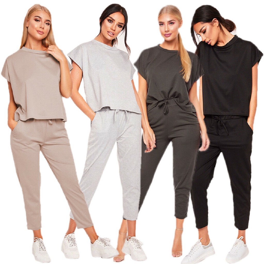 womens grey lounge tracksuit