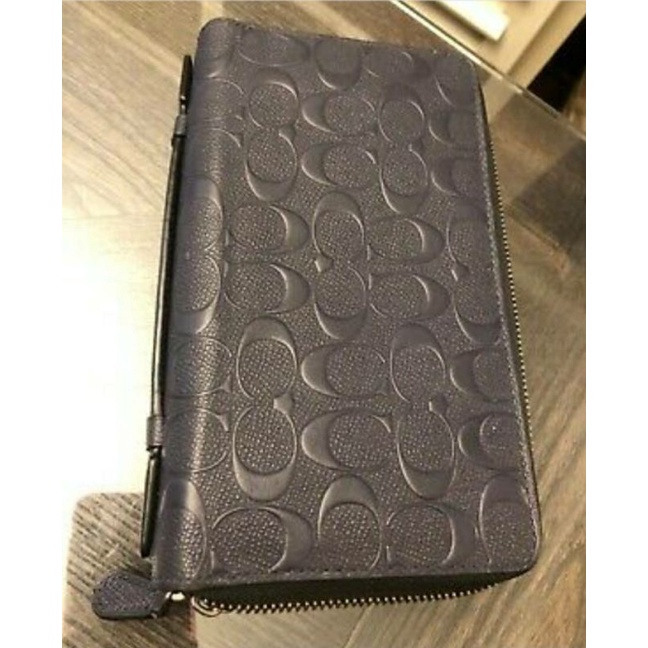 [100 ORIGINAL] New with Tag COACH Double Zip Travel Organizer in Signature Leather Shopee