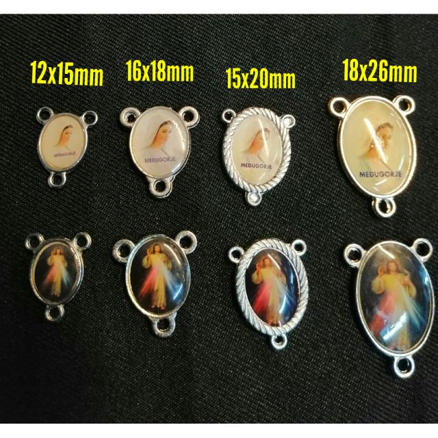 Double Sided Three Holes Necklace Link Charm Pendants / Centerpiece