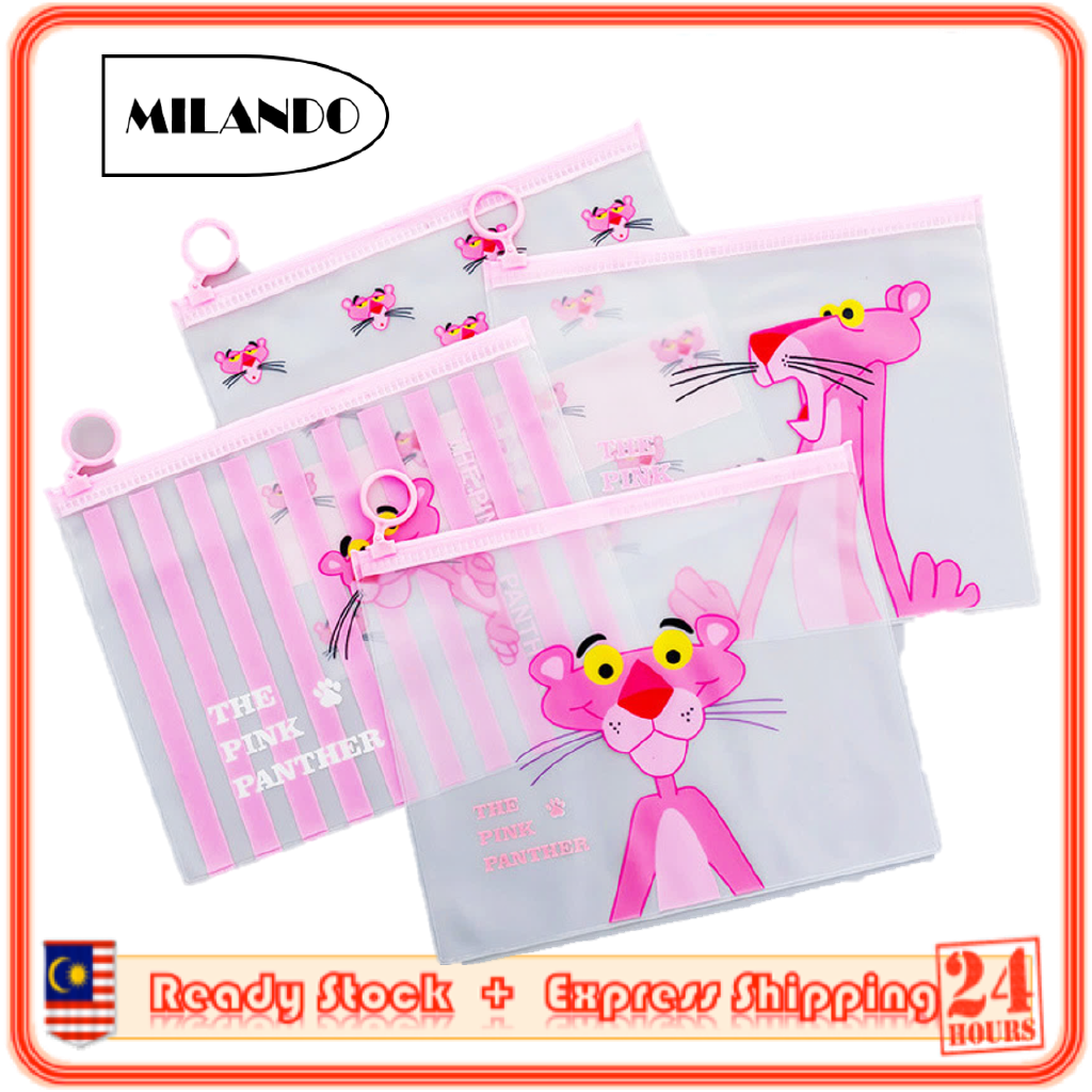 (1-Piece) MILANDO Kid Children Unicorn Transparent Stationery Storage Bag Pencil Case Student Stationery Bag (Type 14)