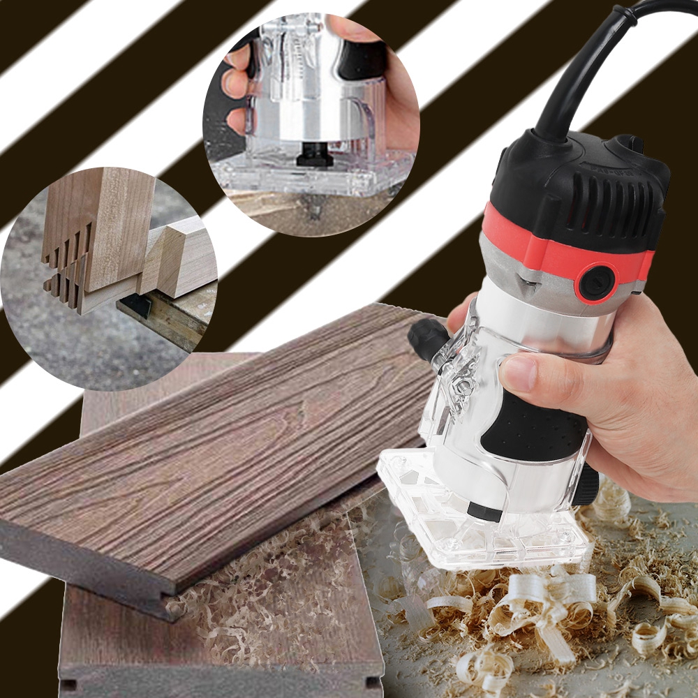 Woodworking Electric Trimmer Wood Milling Engraving Slotting Trimming