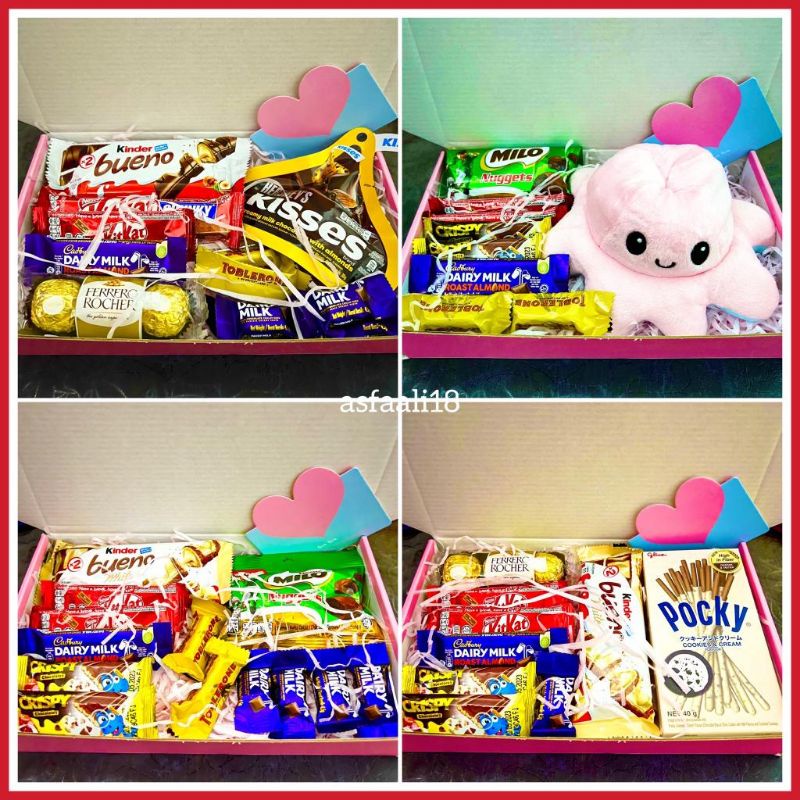 Gift box birthday surprise box birthday surprise gift box gift box chocolate coklat gift box hadiah hari jadi wanita