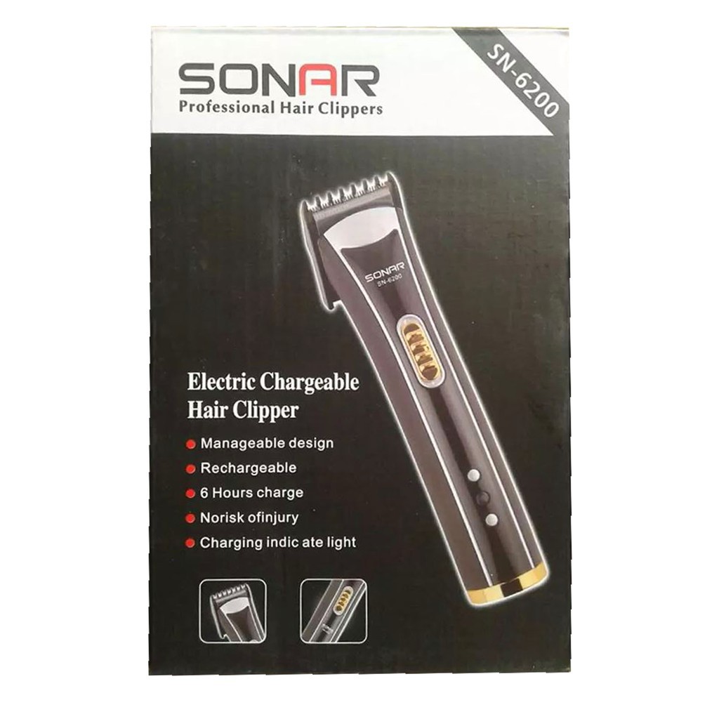 SONAR Electronic Wireless Rechargeable Hair Clipper/Trimmer/Cutter/Shaver SN6200