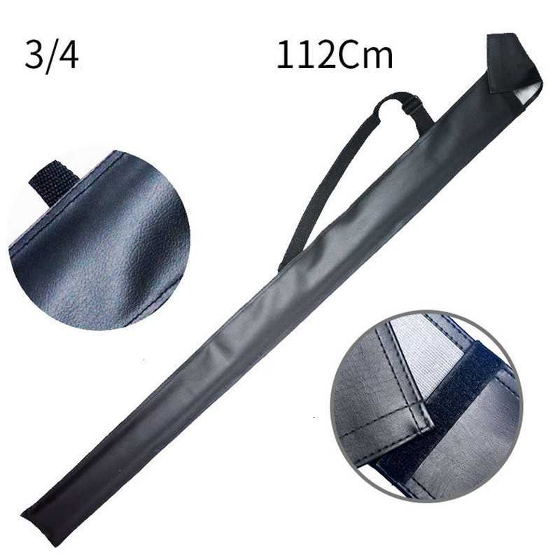 Travel Fashion Fox Smiling 3/4 Black Leather Snooker Cue Bag 112cm 1/2 Billiards 80cm Pool Bags China Trendy Outdoor - Image 3