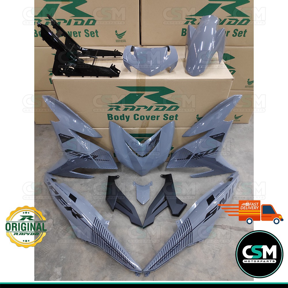 Ready Stock Coverset Bodyset Yamaha Sniper Y Y Zr V V Nardo Grey Green Transparent