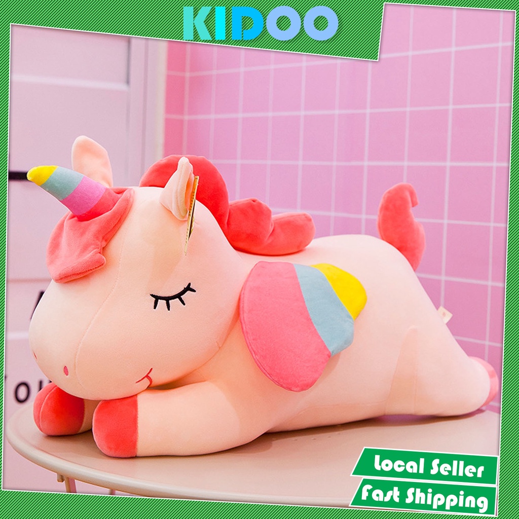 Kidoo 30/40/50/60/80/100cm unicorn plush toys stuffed softtoys doll unicorn pillow pony doll children's gift doll