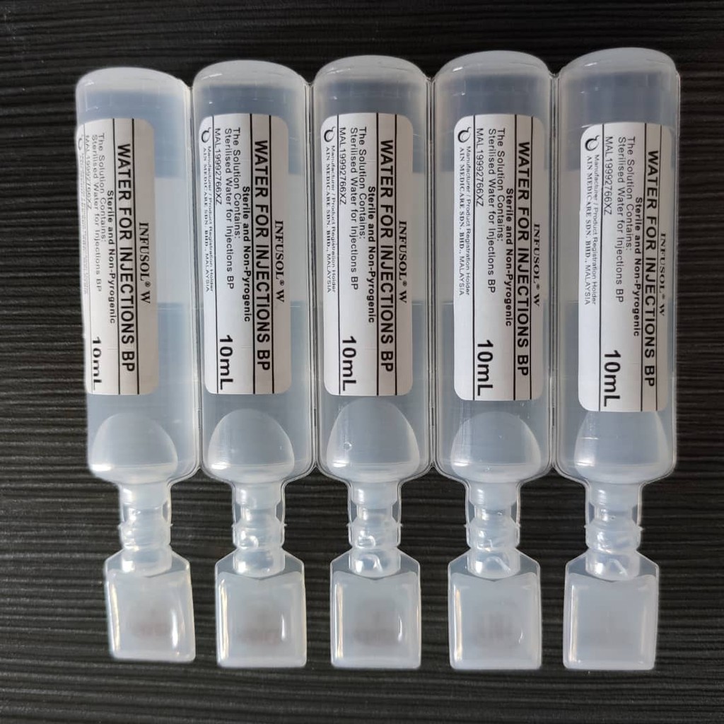 Water For Injection 10ml Ampule Stock Ready Shopee Malaysia