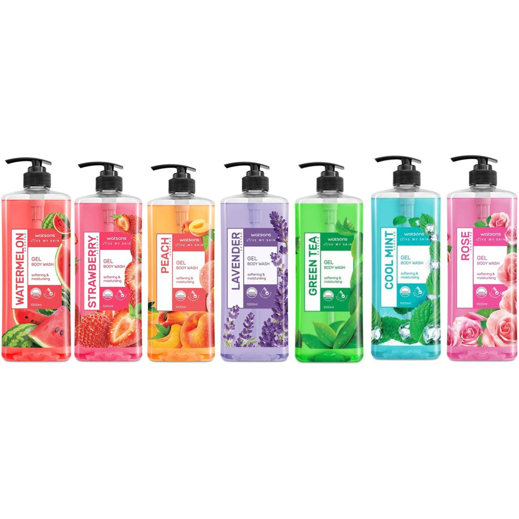 Watsons Scented Gel Body Wash 1000ml Shopee Malaysia