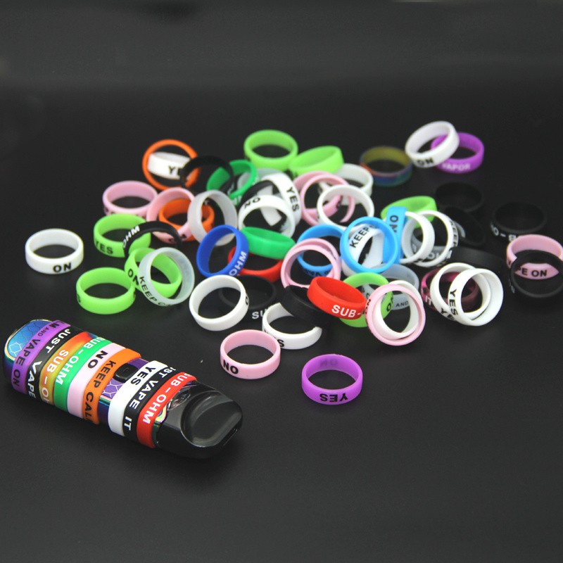 [Ship Today] 10pcs/lot Vape Band 22mm Silicone Rubber Ring Protection Decoration Accessories For Zero Nord Pod