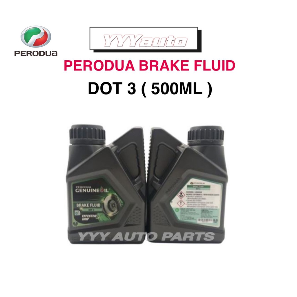 Original Perodua Brake Fluid Dot 3 500ml Minyak Brake Shopee Malaysia