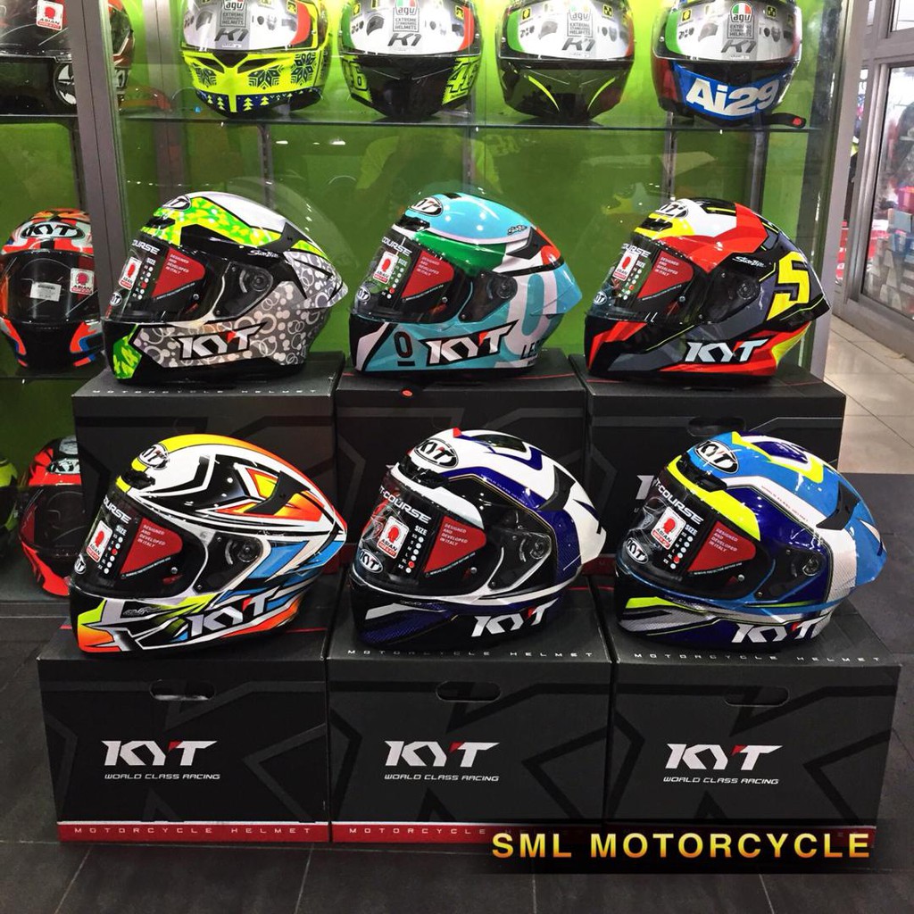 KYT TT-COURSE Series (Full Face Helmet PINLOCK) TT Course | Shopee Malaysia