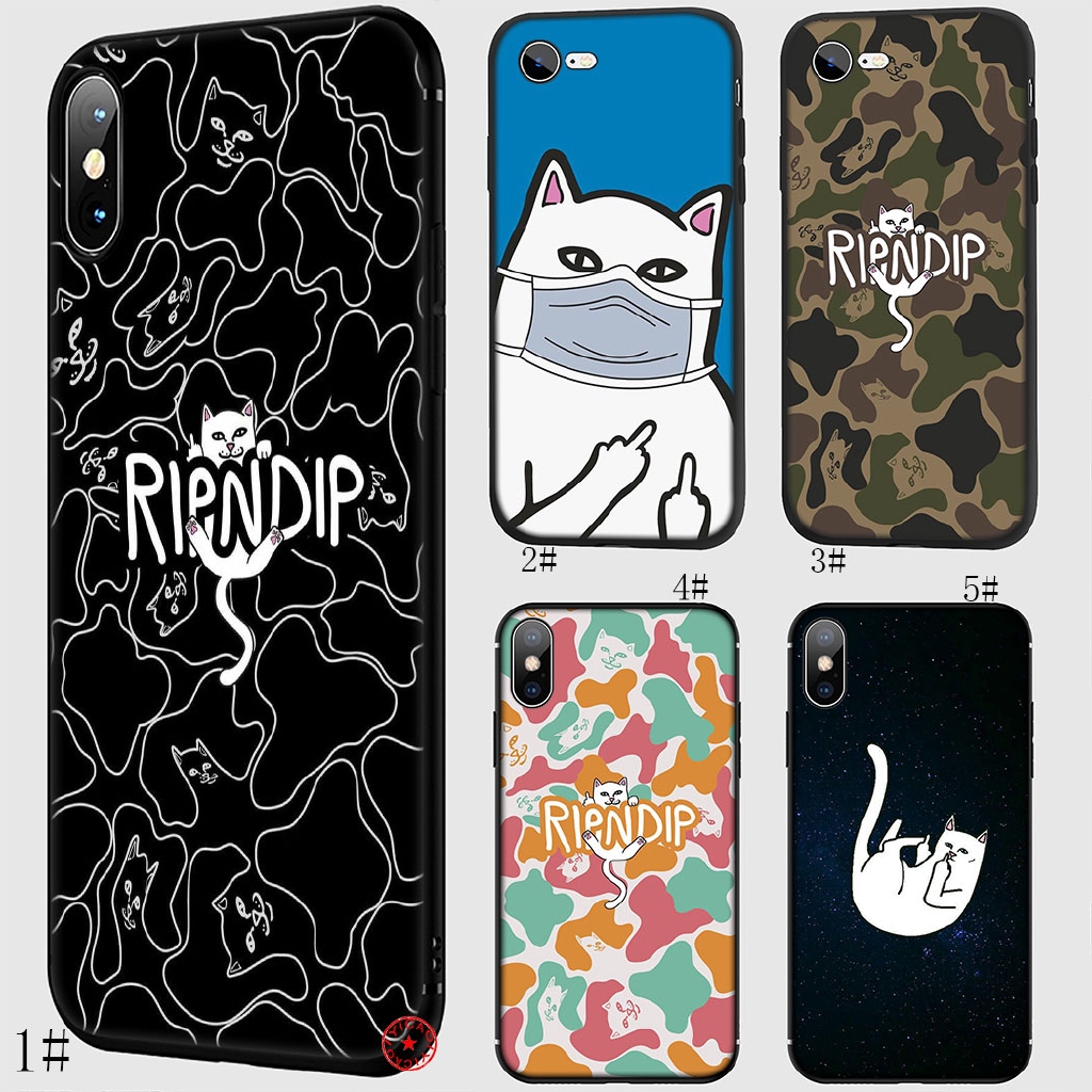 Iphone Xs Max Xr X 8 7 6 6s Plus 5 5s Soft Silicone Cover Ripndip Middle Finger Cat Shopee Malaysia