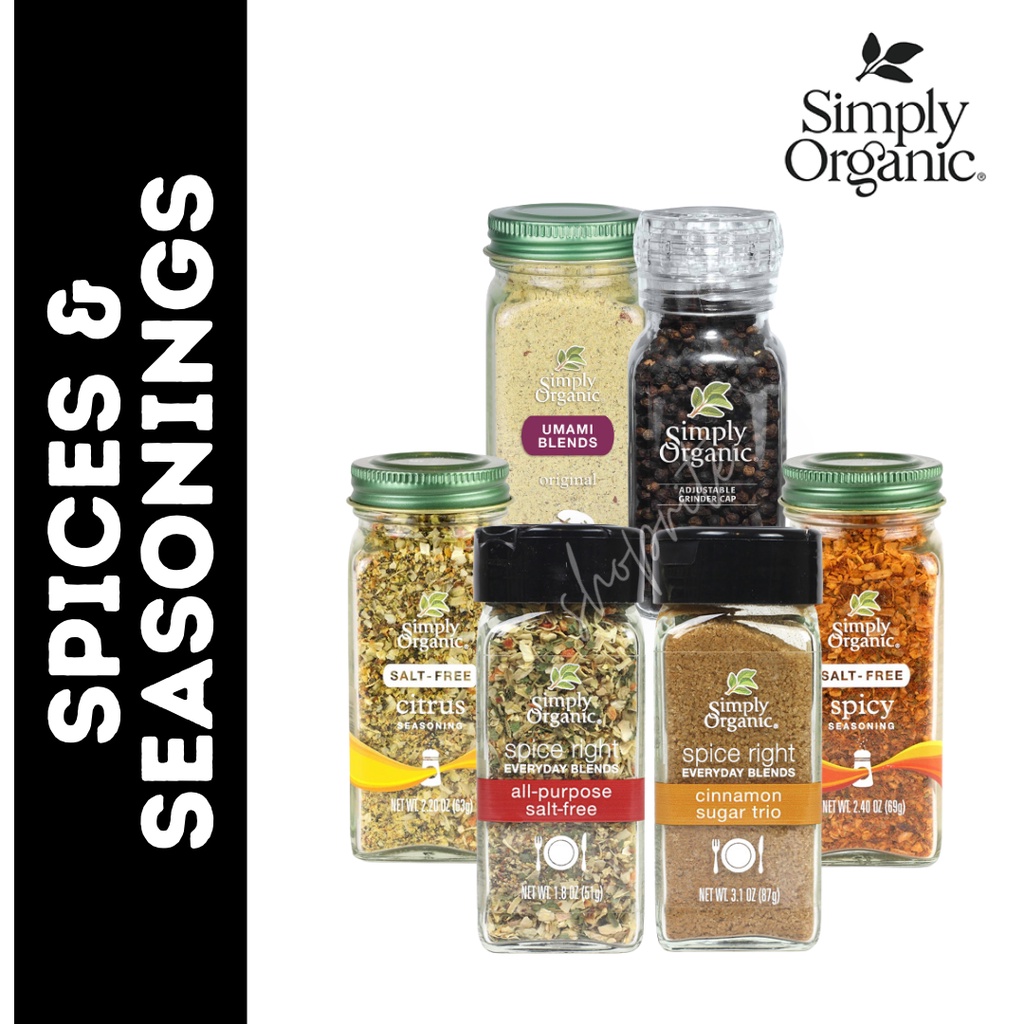 Simply Organic Spice & Seasoning / Spice Right Everyday Blends / Daily