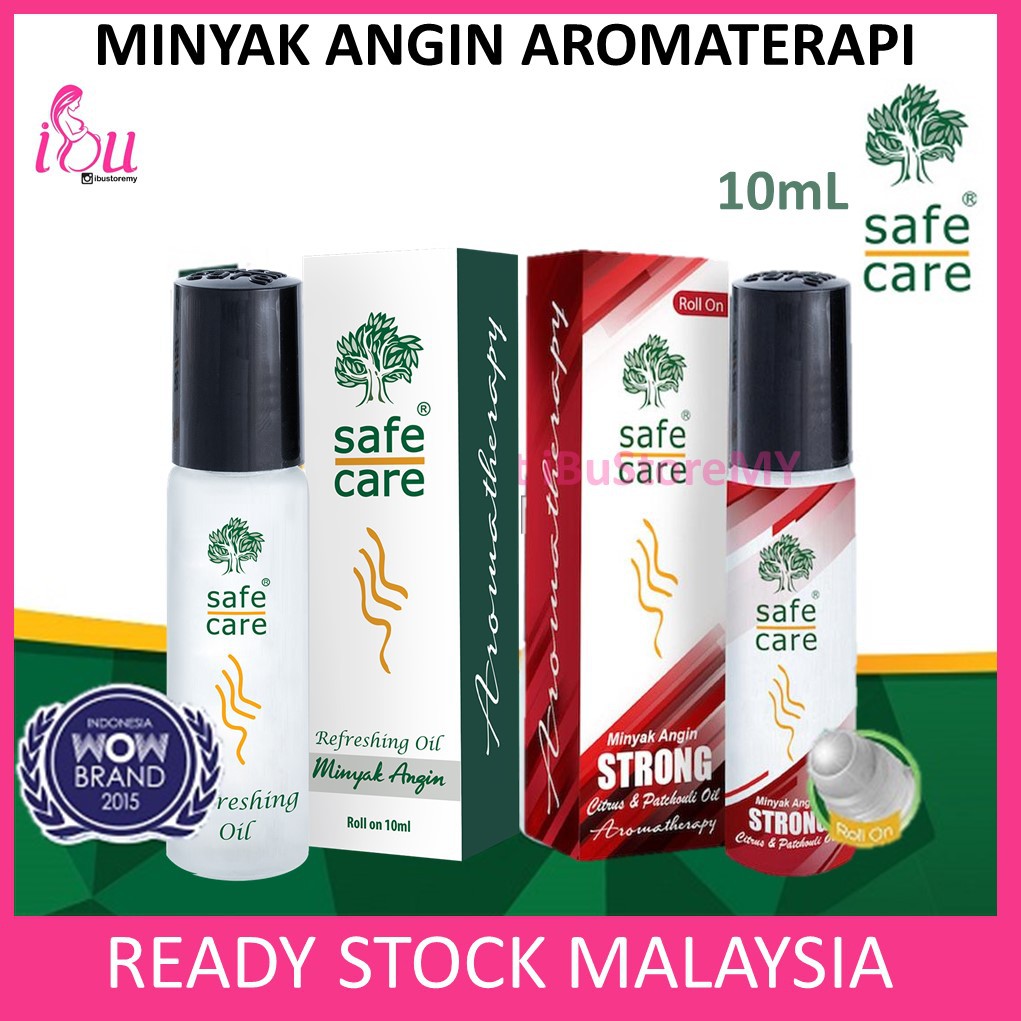 Safecare Minyak Angin Aromatherapy Safe Care 10ml Aromaterapi Roll On