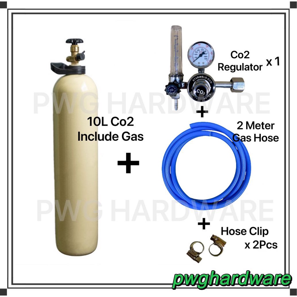 Co2 Gas Tank Set With Gas / Mig Gas Tank Set ( Include Gas ) / Portable